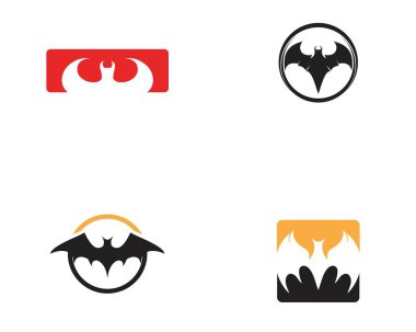  Yarasa logosu ve sembol şablonu