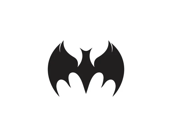 Bat Logo Modello Simbolo — Vettoriale Stock