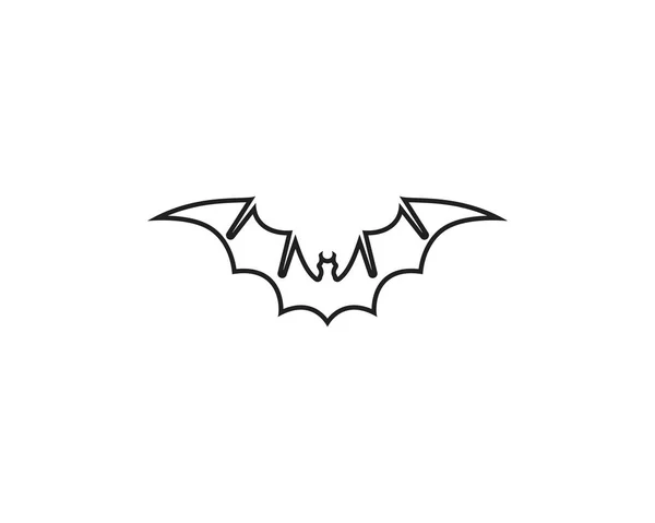 Logotipo Morcego Modelo Símbolo — Vetor de Stock