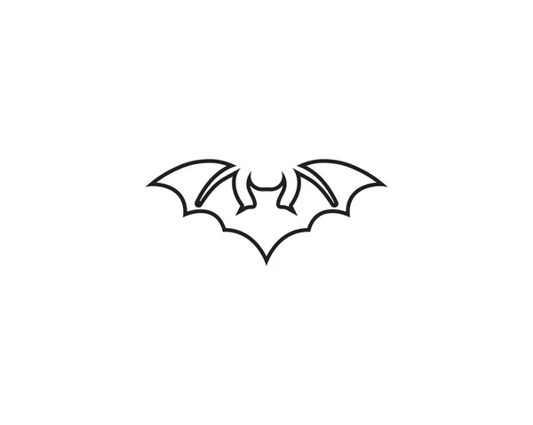 Шаблон Логотипа Символов Летучей Мыши — стоковый вектор