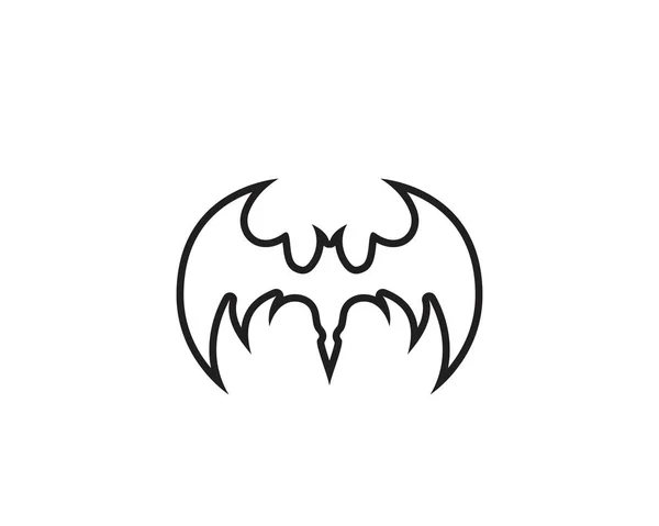 Bat Logotypen Och Symbolmall — Stock vektor