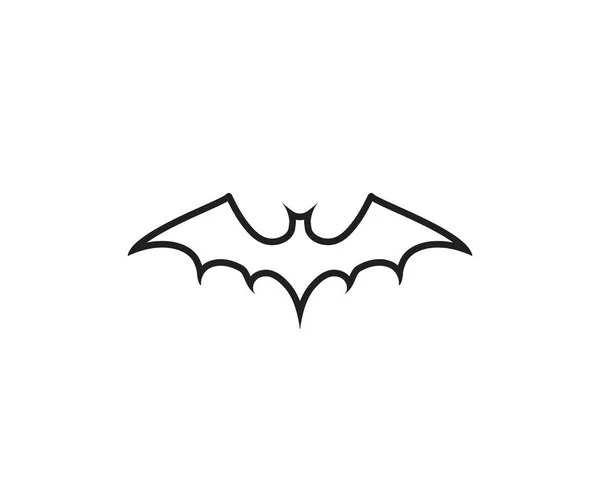 Bat Logotypen Och Symbolmall — Stock vektor