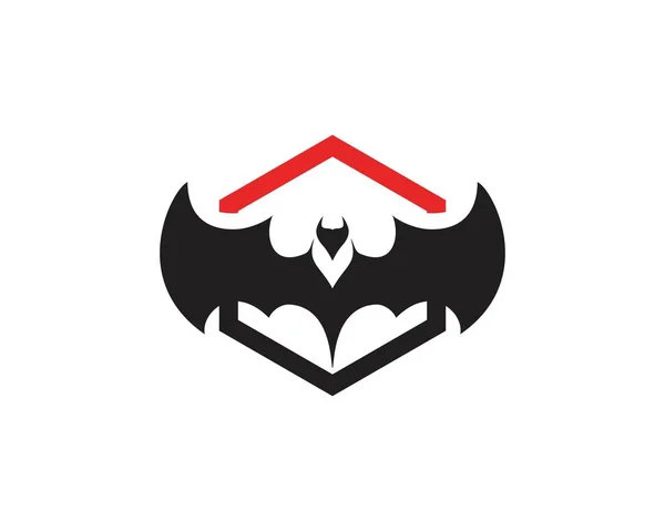 Fledermaus Logo Und Symbolvorlage — Stockvektor