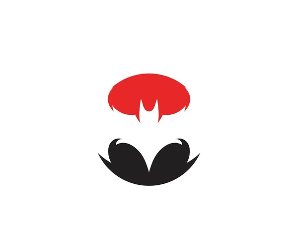 Fledermaus Logo Und Symbolvorlage — Stockvektor