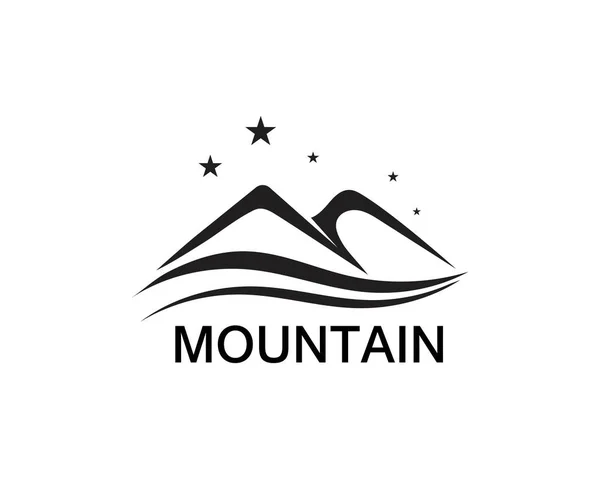 Минималистский дизайн логотипа Горы пейзажа вдохновляет — стоковый вектор