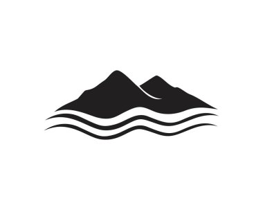 Minimalist Manzara Dağ logo tasarım ilham