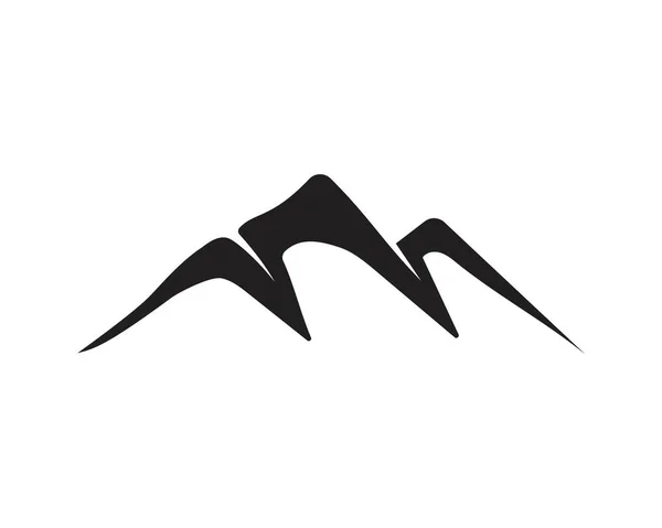 ミニマリストランドスケープマウンテンロゴデザインのインスピレーション — ストックベクタ
