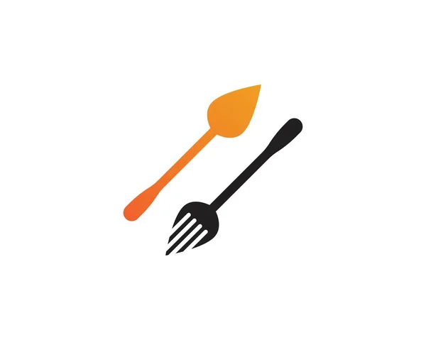 Symbol vidličky a lžíce restaurace vektor — Stockový vektor