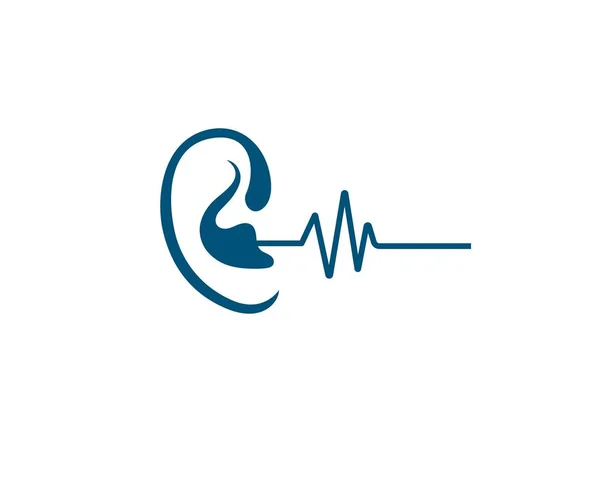 Εικονίδιο διάνυσμα προτύπου λογότυπου ακοής — Διανυσματικό Αρχείο