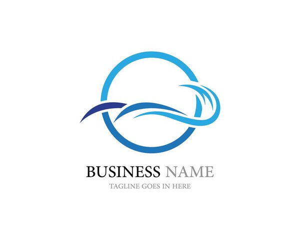 Water wave icon vector