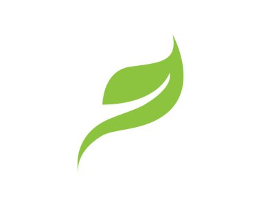 Yeşil ağaç yaprağı ekolojisi logoları