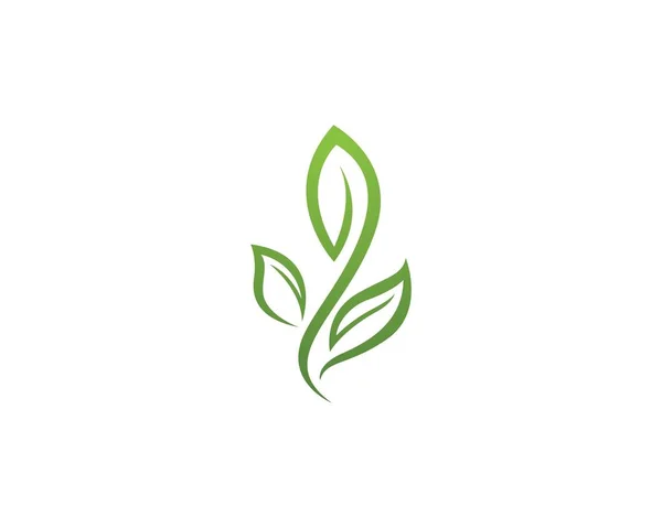 Logos of green Tree leaf ecology