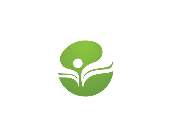 Logos of green Tree leaf ecology