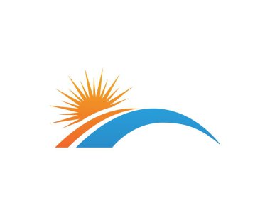 Güneş logosu jenerik Simge Şablonu