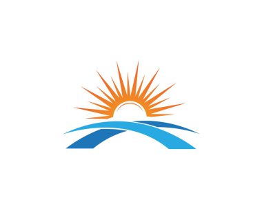 Güneş logosu jenerik Simge Şablonu