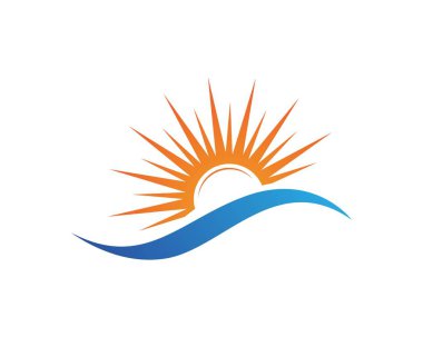 Güneş logosu jenerik Simge Şablonu