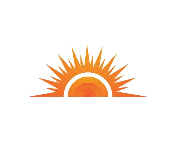 Sun logo generiska ikon mall — Stock vektor