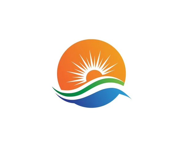 Sun λογότυπο γενικό εικονίδιο πρότυπο — Διανυσματικό Αρχείο