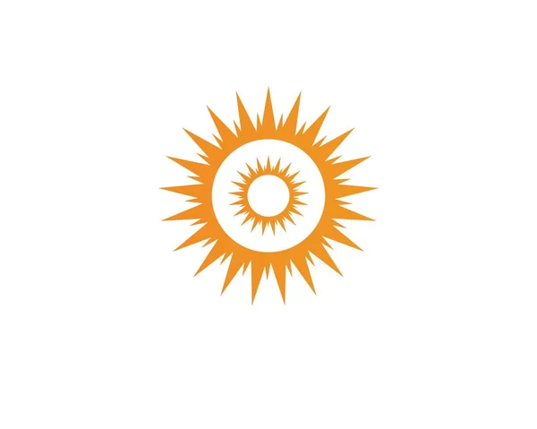 Modelo de ícone genérico do logotipo do sol —  Vetores de Stock