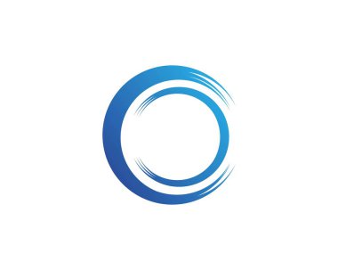 C dalga logosu vektör illüstrasyon tasarımı 
