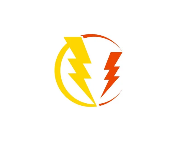 Flash power thunderbolt icons vector — Stock Vector