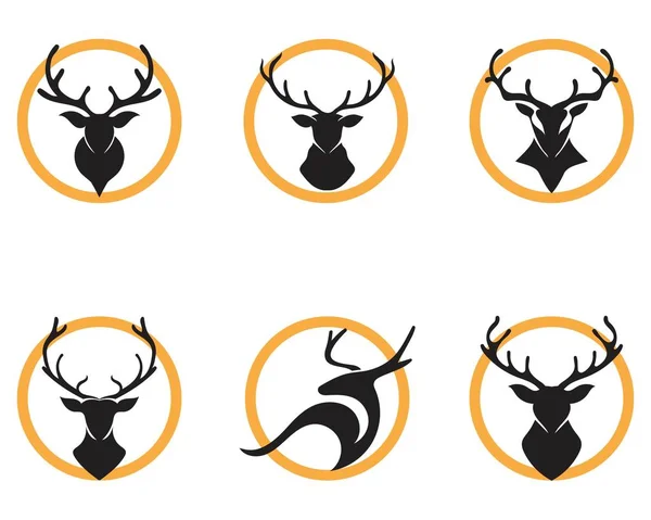 Ciervo vector icono ilustración diseño — Vector de stock