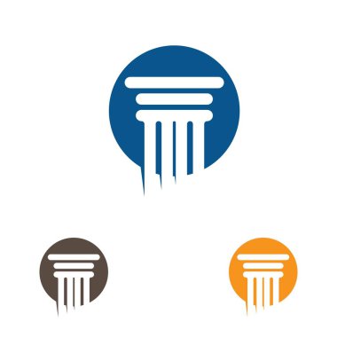 sütun logo vektör şablonu