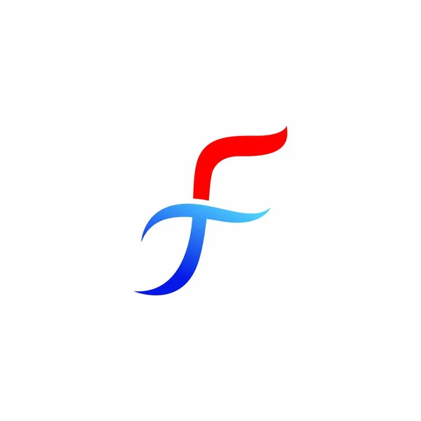 F icône vectorielle lettre — Image vectorielle