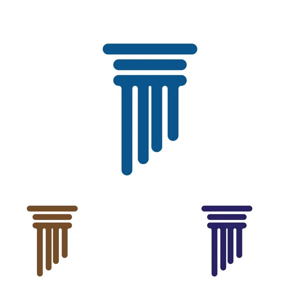 Стовпчик Логотип Векторний шаблон — стоковий вектор
