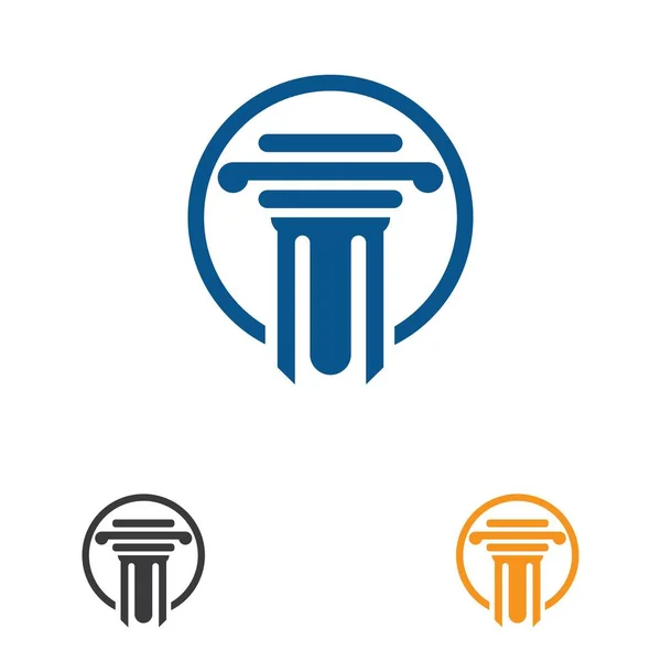 Column Logo vector Template — Stock Vector