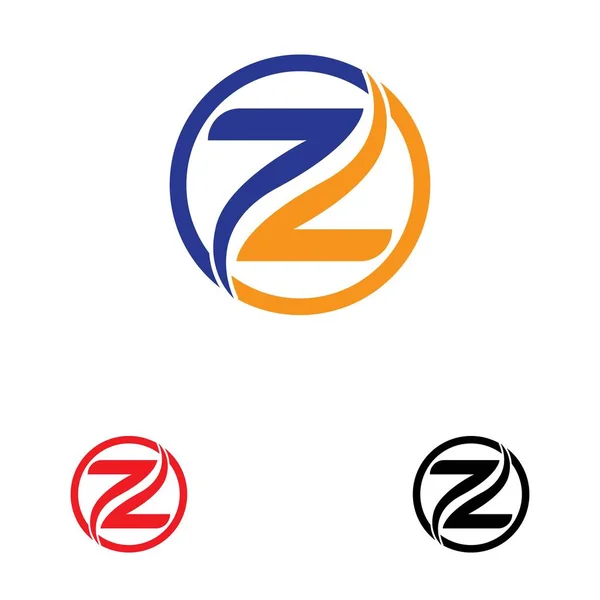 Z Letter Logo şablonu vektör simge illüstrasyon