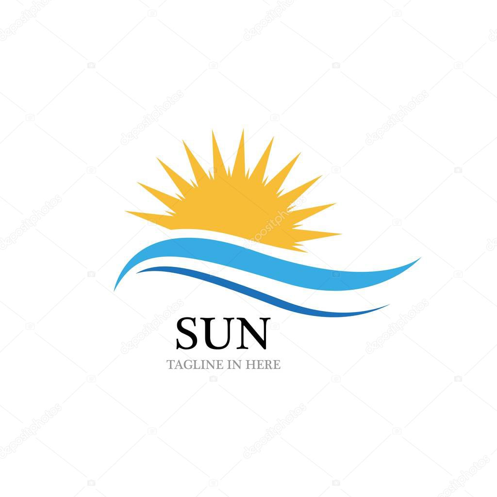 Sun Vector illustration Icon Logo Template design