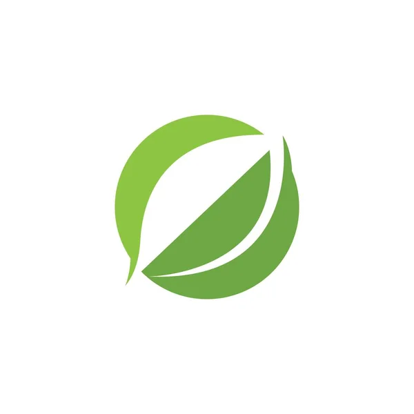 Verde folha ecologia natureza elemento vetor — Vetor de Stock