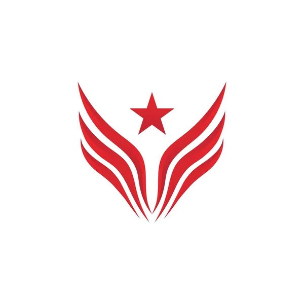 Modèle de logo Wing Falcon vecteur — Image vectorielle