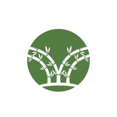 Bambu logo şablon vektör simgesi
