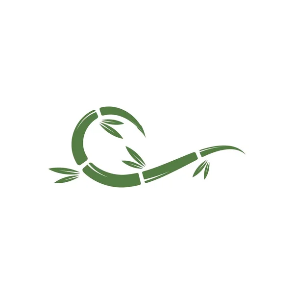 Bambu logotipo modelo vetor ícone — Vetor de Stock