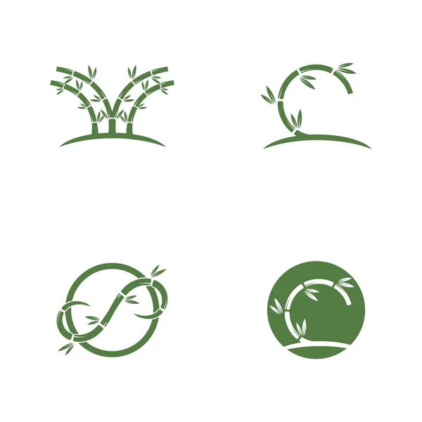 Значок вектора логотипа бамбука — стоковый вектор
