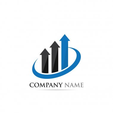 İş finans logo şablonu