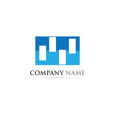 İş finans logo şablonu