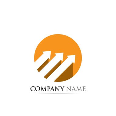 İş finans logo şablonu