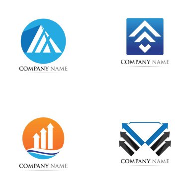 İş finans logo şablonu