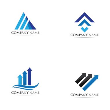 İş finans logo şablonu