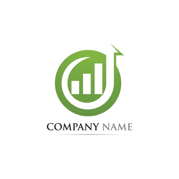Plantilla de logotipo de financiación empresarial — Vector de stock