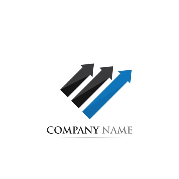 Plantilla de logotipo de financiación empresarial — Vector de stock