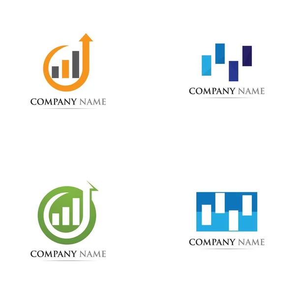 Plantilla de logotipo de financiación empresarial — Vector de stock