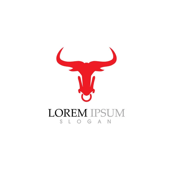 Icona vettoriale modello logo mucca — Vettoriale Stock
