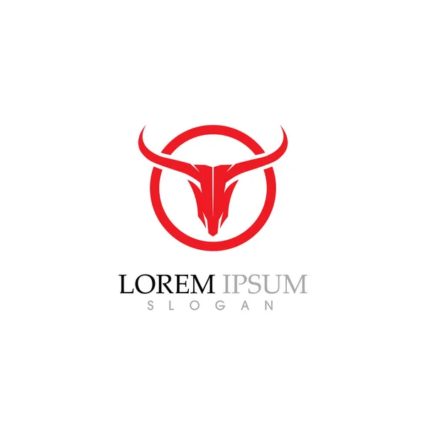 Bolla Horn logo modello vettoriale icona illustrazione — Vettoriale Stock