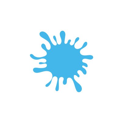 Splash Water Logo Şablonvektör illüstrasyon 