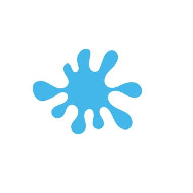 Splash Water Logo Şablonvektör illüstrasyon 