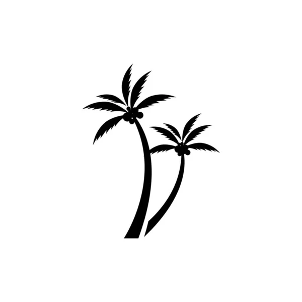 Palmeira árvore verão logotipo modelo — Vetor de Stock